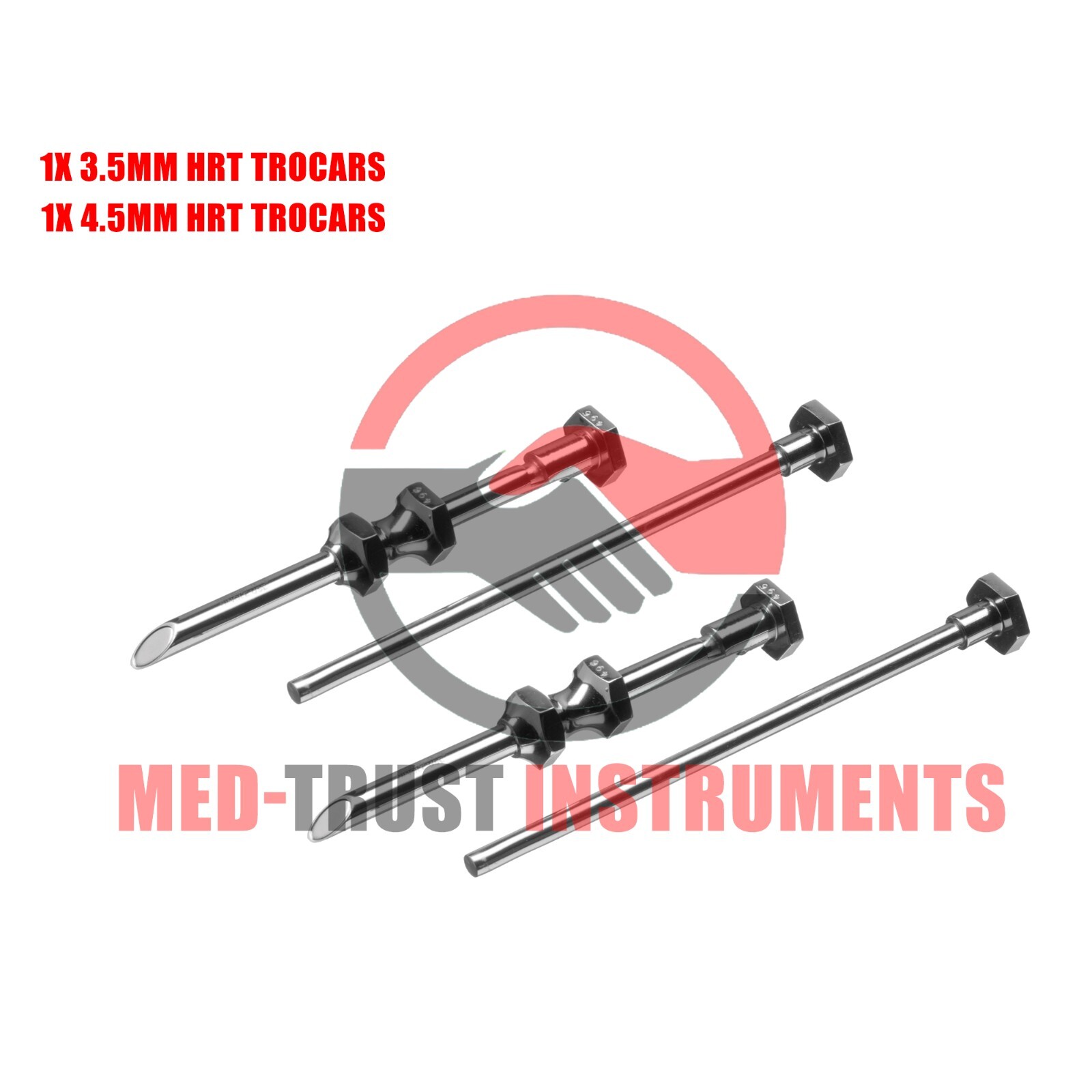 HRT Trocar kits Hormone Replacement Pellet Insertion Trocars 2 Sets with Bowl