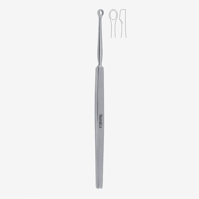Fox Dermal Curette, 5.75″, Round Tip, 5mm Diameter, Premium