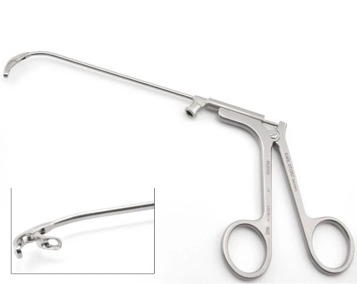 KARLSTORZ 653000 Heuwieser Antrum Grasping Forceps Fixed Jaw Curved Down 90° ENT