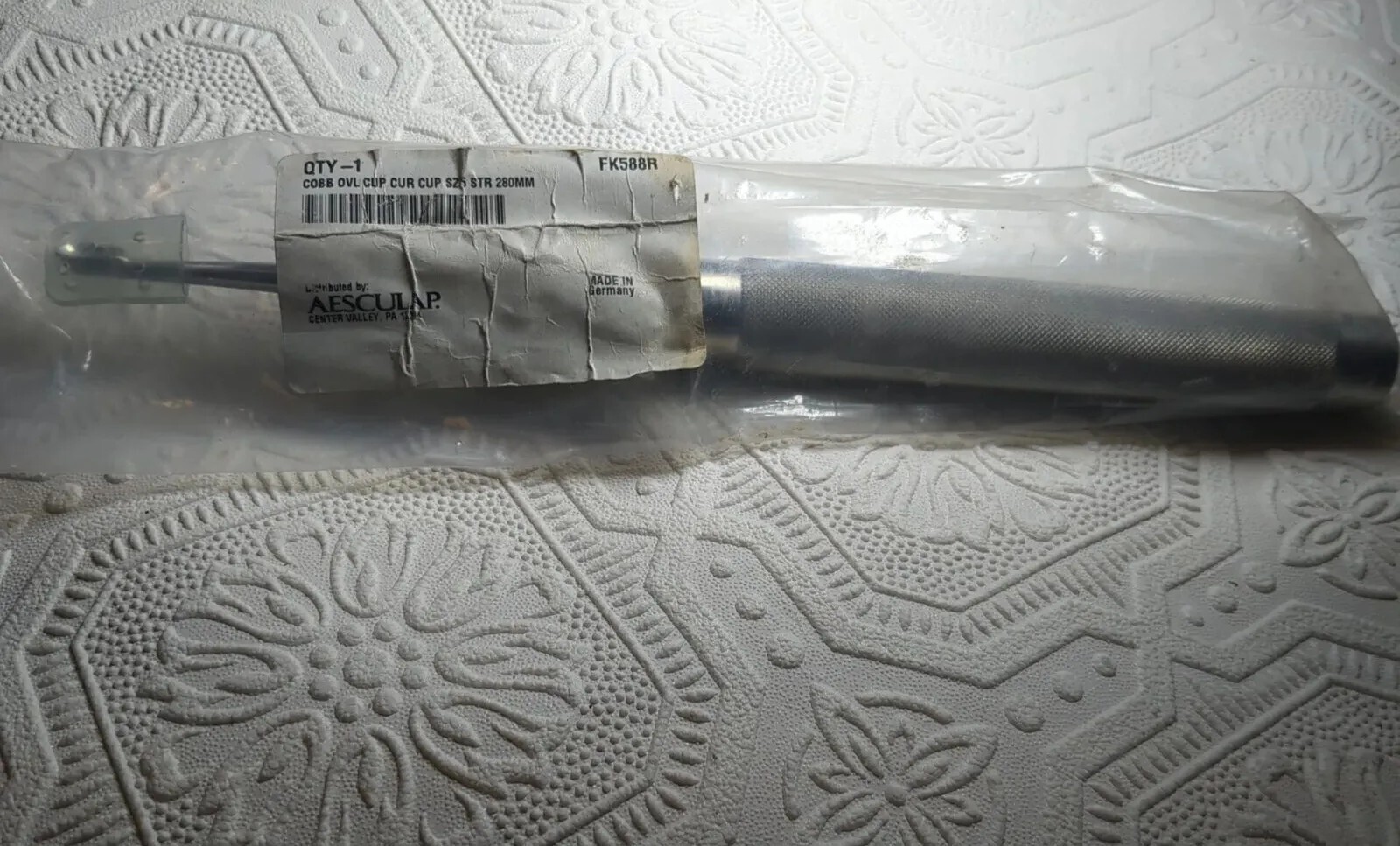 AESCULAP Oval cup CURETTE FK588R, 280mm – New