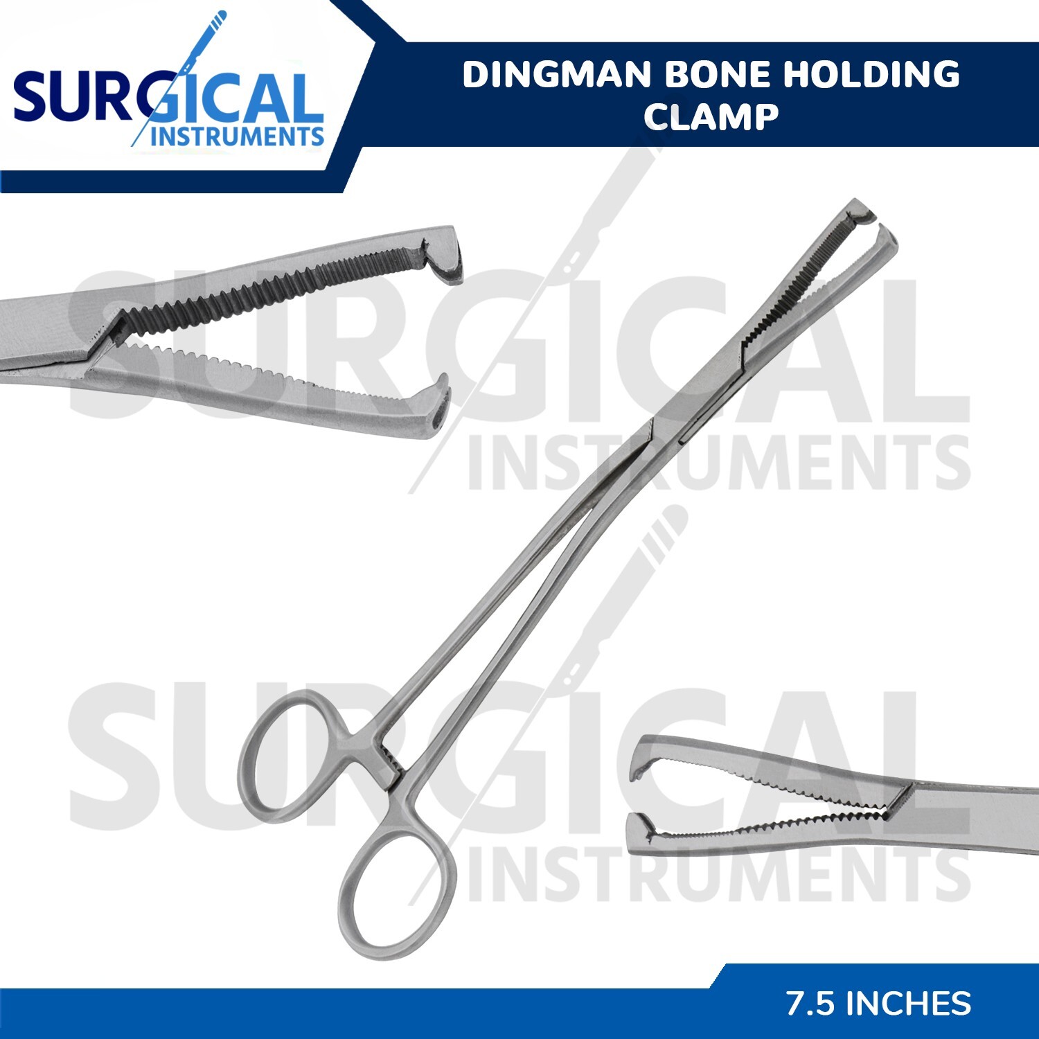 DINGMAN Bone Clamp Forceps 7.5″ Orthopedic Surgical Instruments German Grade