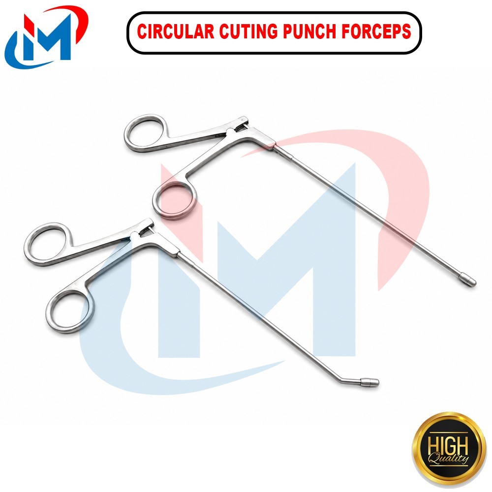 Sinus Mushroom Circular Cuting Punch Forceps Straight & 45° Up Ent Instruments
