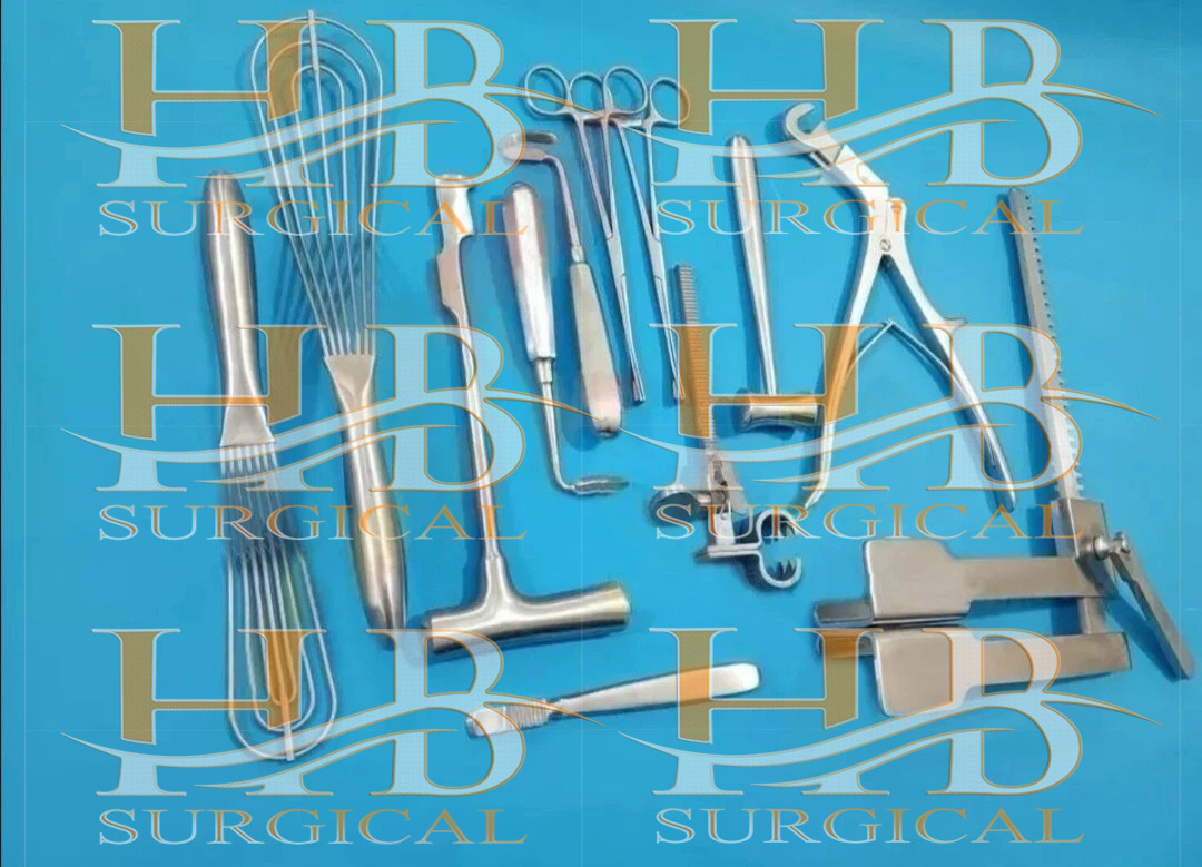 Basic Thoractomy Surgery Instruments Set