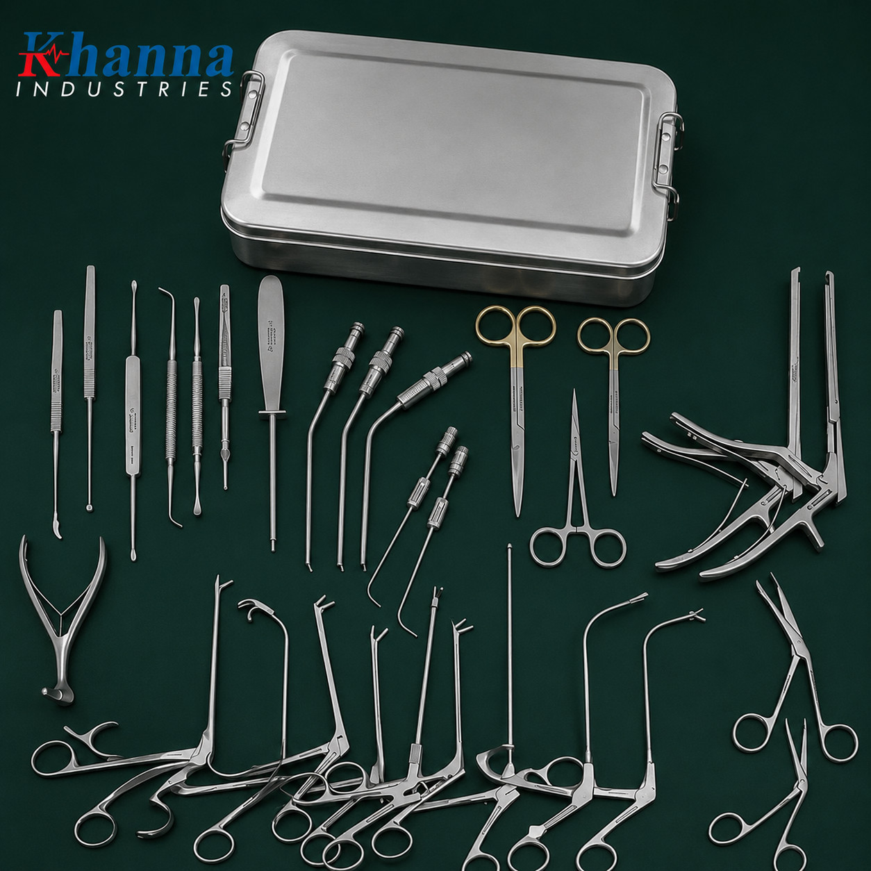FESS Instruments Set Complete Endoscopic Sinus Surgery Kit ENT Instruments
