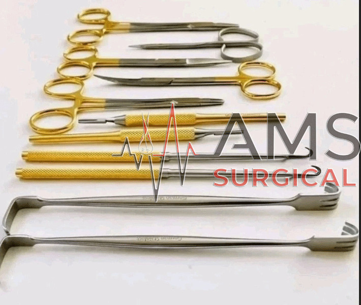 New 11 Pcs Set General Surgery Orthopedic Instruments German Stainless Steel 