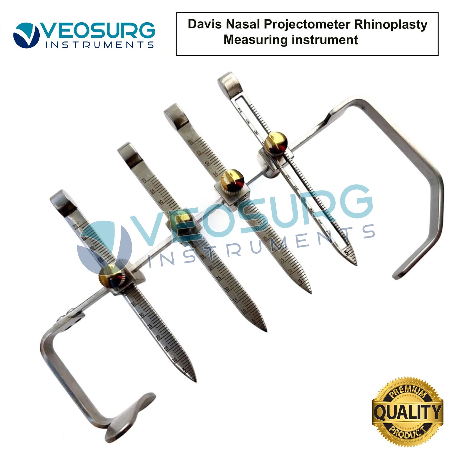 Davis Nasal Projectometer – Rhinoplasty Measuring Instrument Plastic Surgery Use