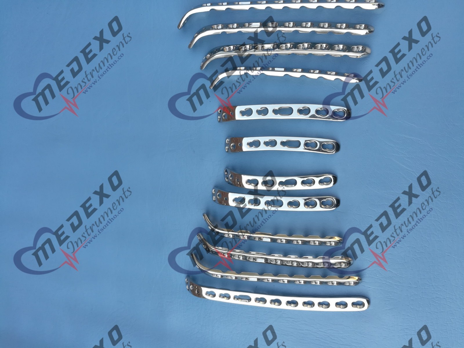 Locking Distäl Humerús Plates L & R 3 to 12 Holes & LCP Screw-(112 Pcs) Steel