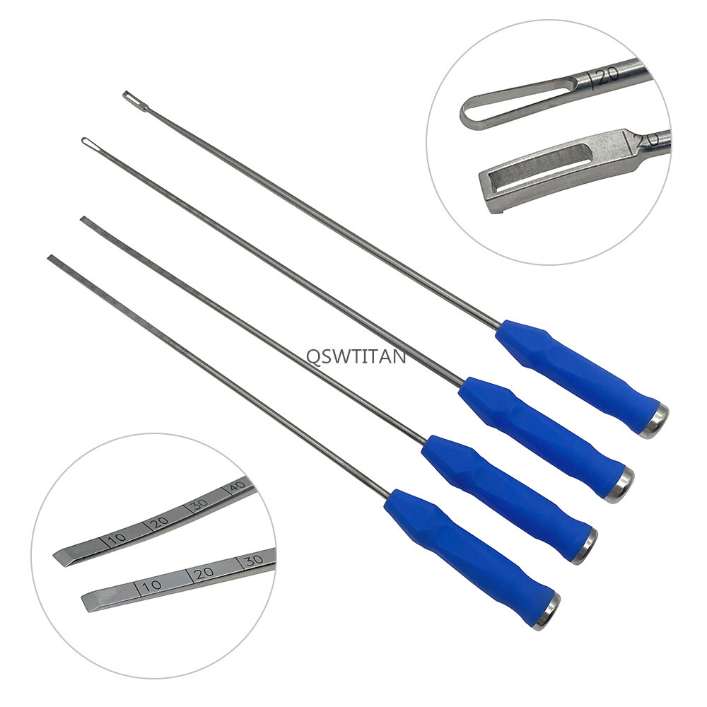 Spine Lumbar Vertebra Intervertebral Disc Reamer Scraper Curette Side Curved
