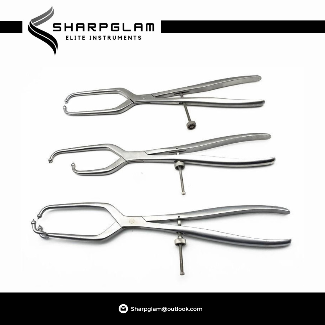Sharpglam Orthopedic Pointed Reduction Forceps with 3 Ball High/Low Leg Tool CE