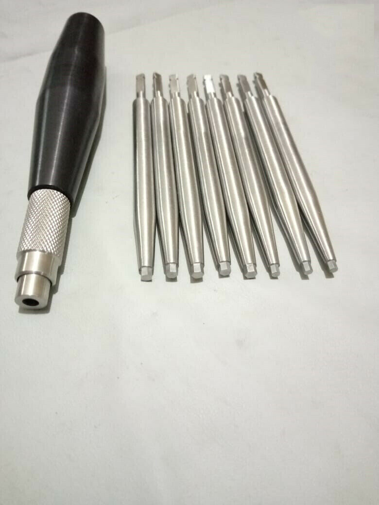 Bone Screw Driver Quick Coupling Handle Hex Head Orthopedic Instruments 9 Pcs A+
