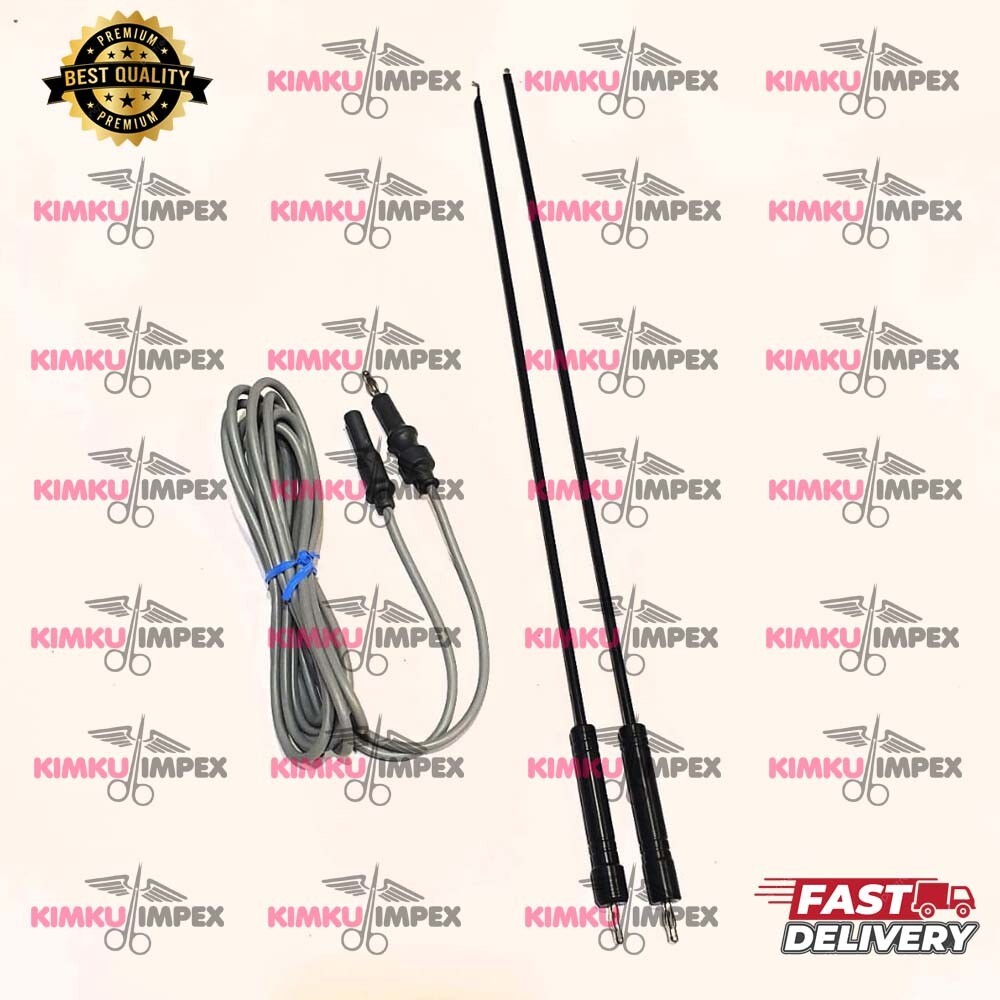 Laparoscopic Monopolar Electrode Spatula and L-Hook Surgical Instruments Set 5mm