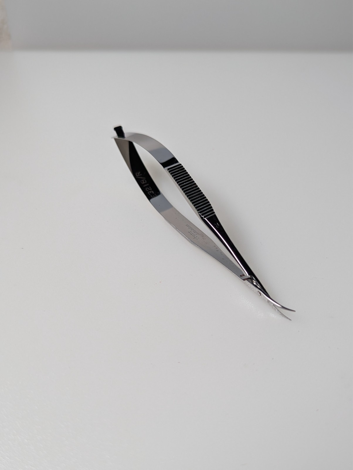Vintage Storz Ophthalmic Scissors E3218/R Germany Stainless