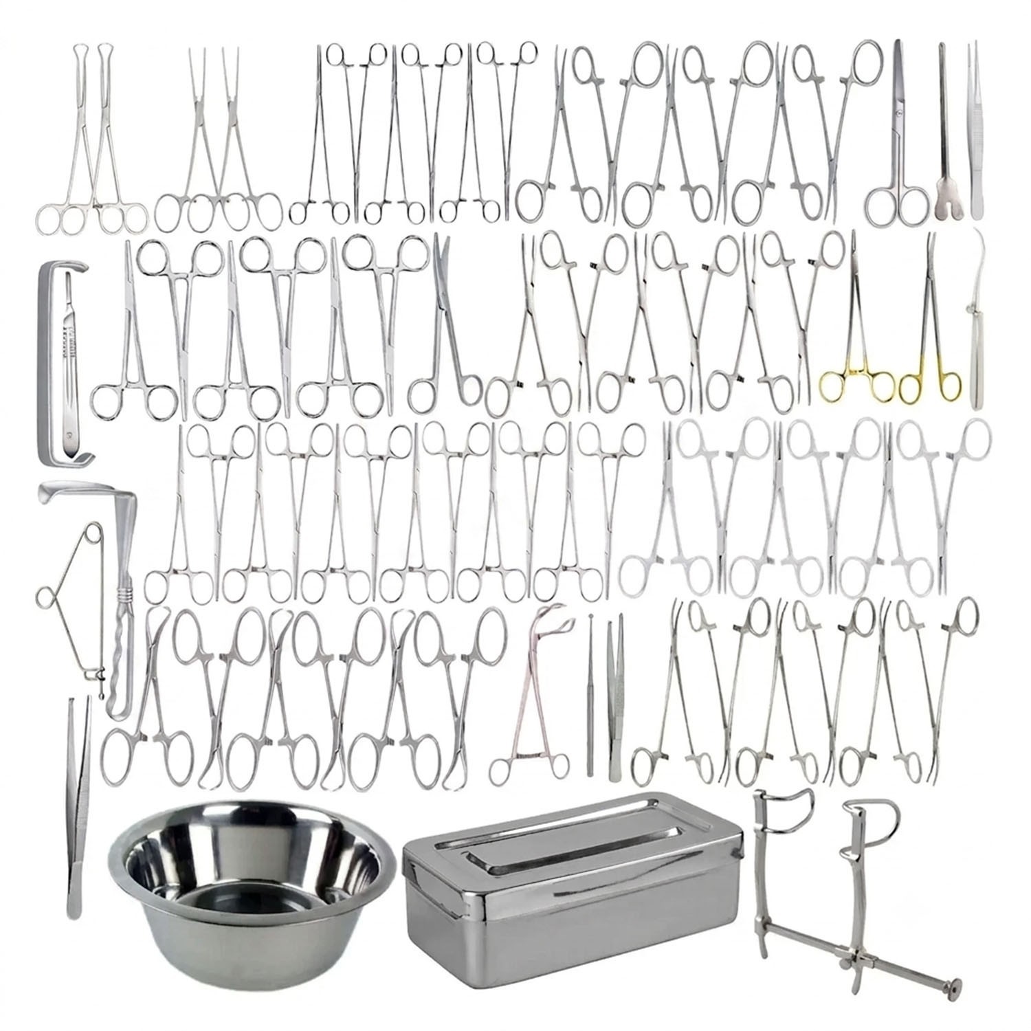 Abdominal Surgery Set 74Pcs Belly Diagnostic instruments Tummy Treat set DS-1661