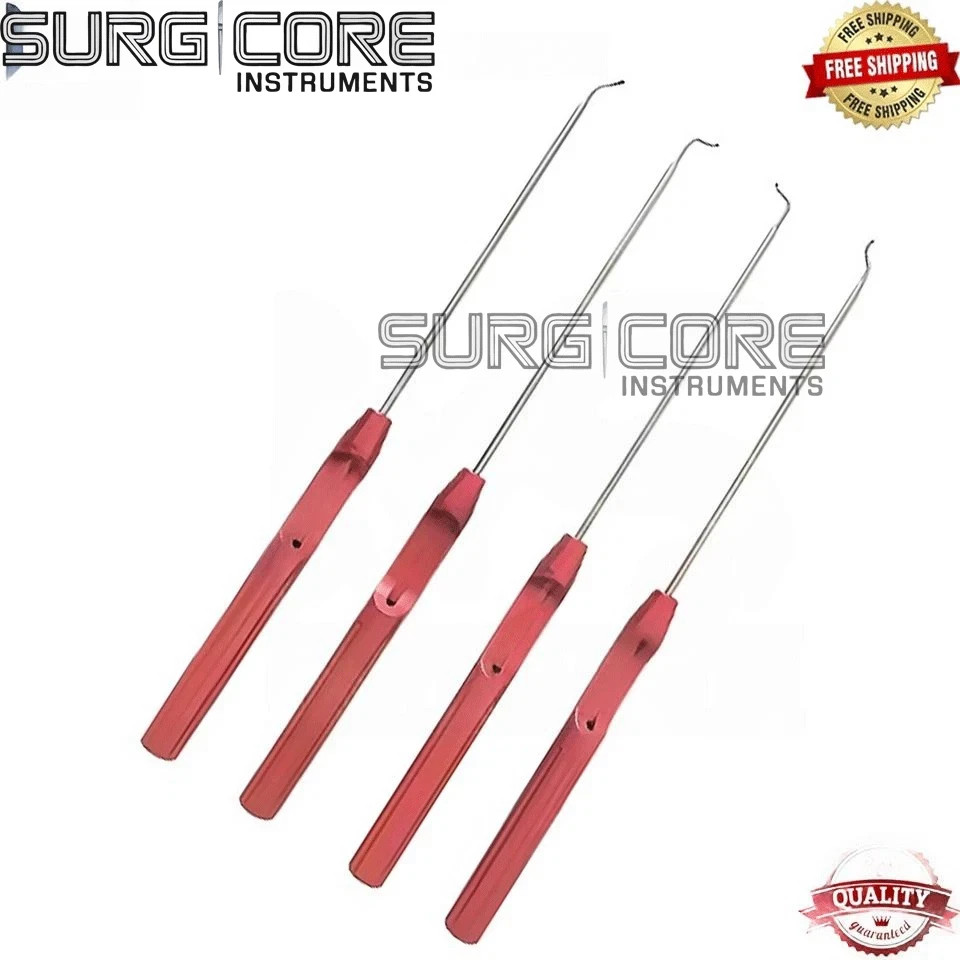 4 Pcs Suture Hook Arthroscopy Shoulder Surgical Instruments Set top Quality