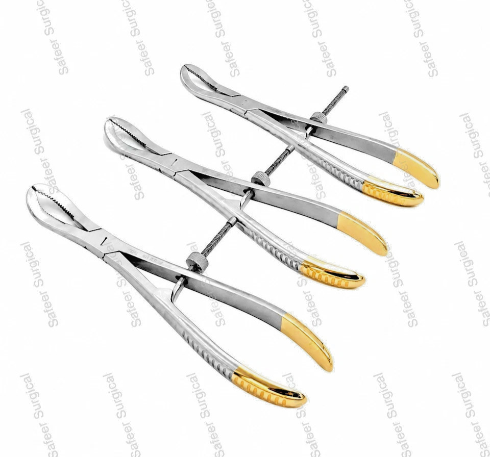 3PCS Bone Holding Reduction Forceps Orthopedic Surgical Instruments Stainless