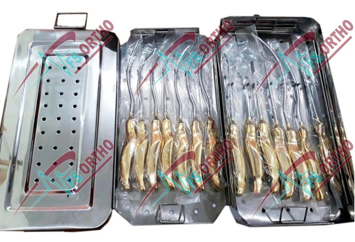 Endoscopic Forehead Lift Dissector Set Of 14Pcs Reusable Instruments