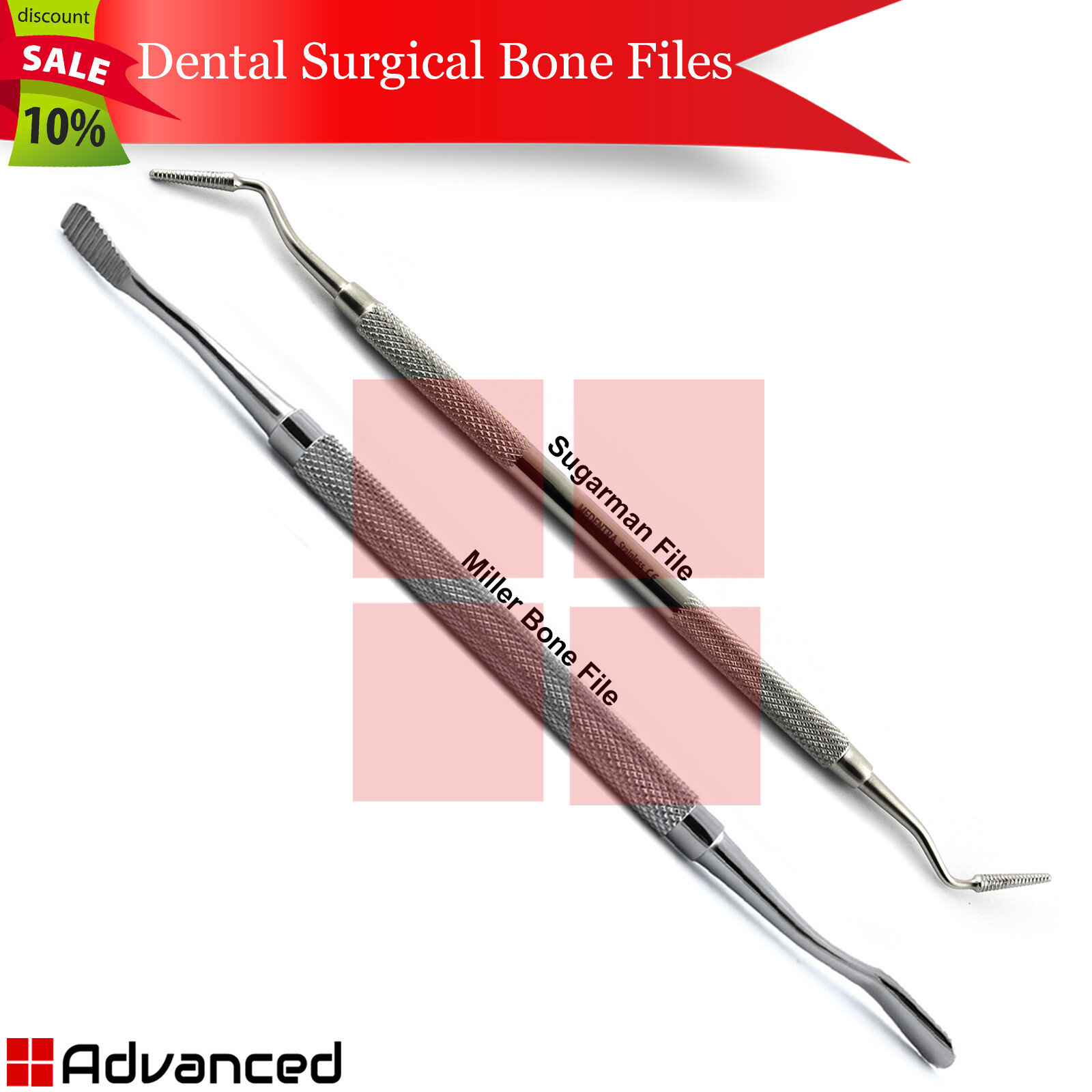 Dental Surgical Miller Bone Filer Sugarman Perio File Shaping Bone Reduction CE