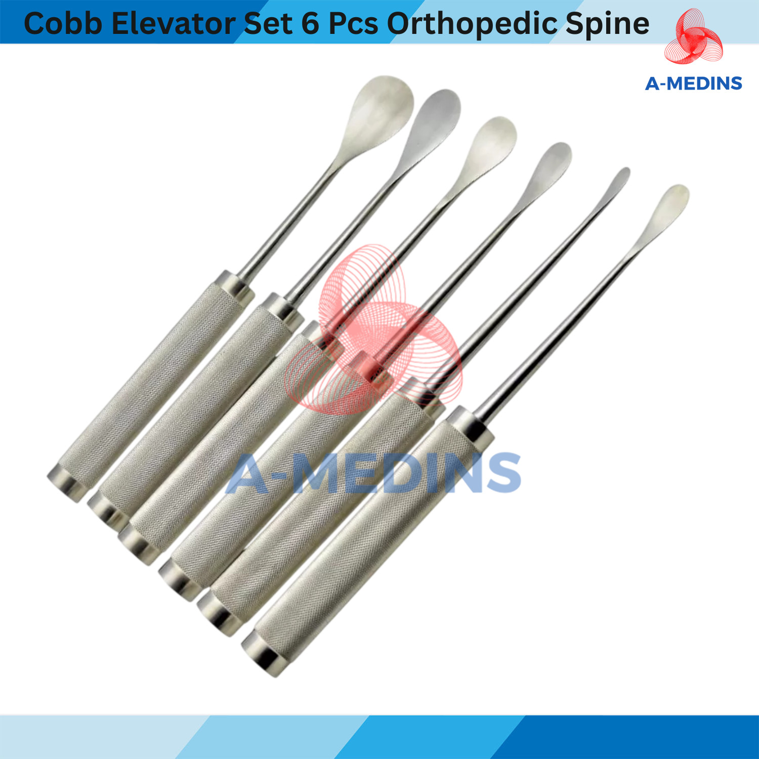 Cobb Elevator Set 6 Pcs – Best Orthopedic Spine Surgical Elevators Instruments