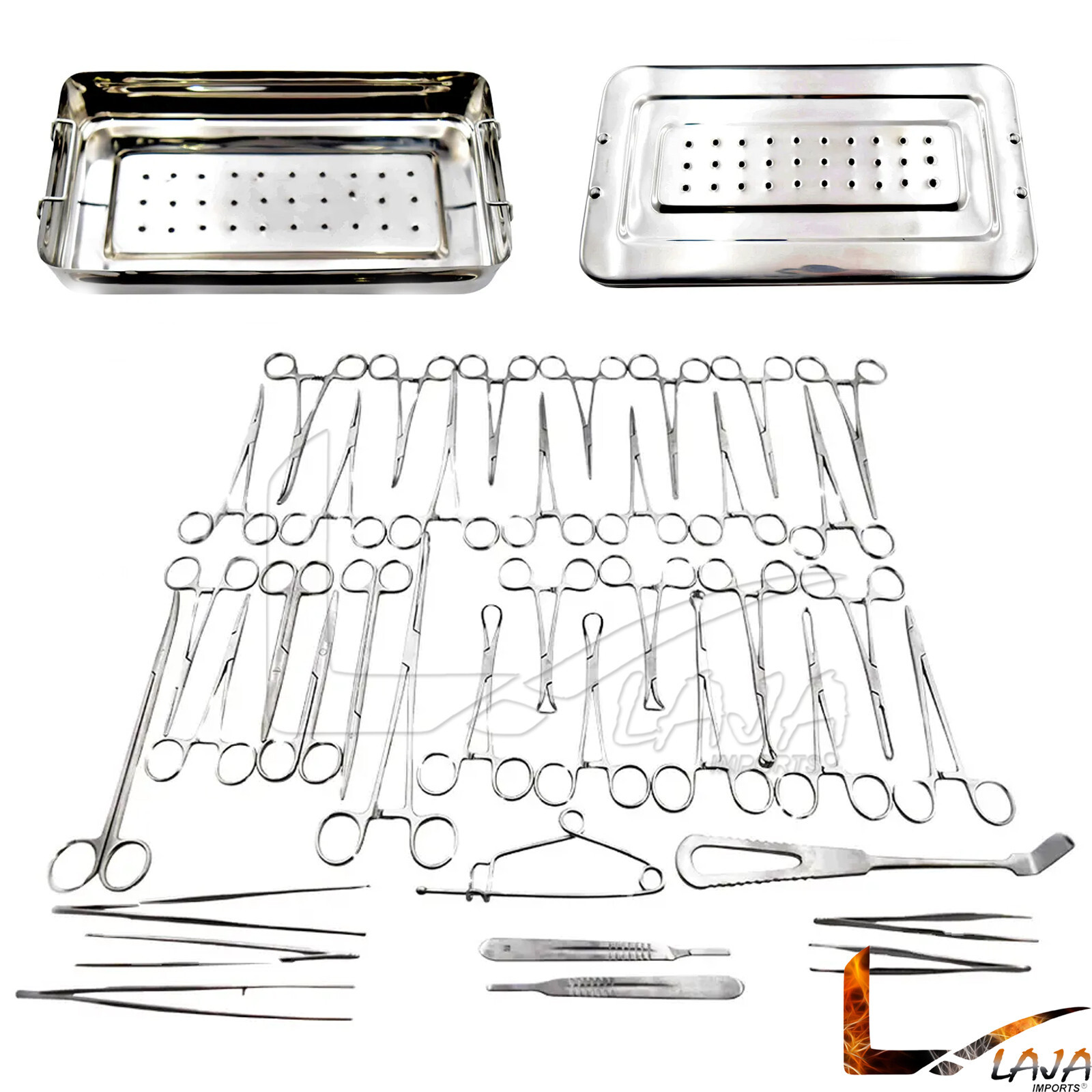 40 Pcs Appendectomy & Hernia Surgical Instruments Set with Instruments Box