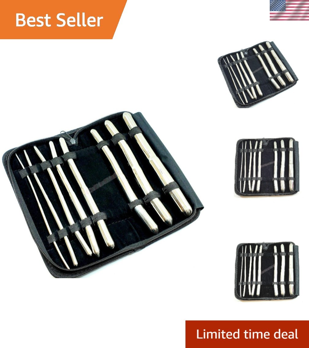 German Set of 8 Hegar Dilator Sounds Set 7.5″ Double Ended Instrument Double …