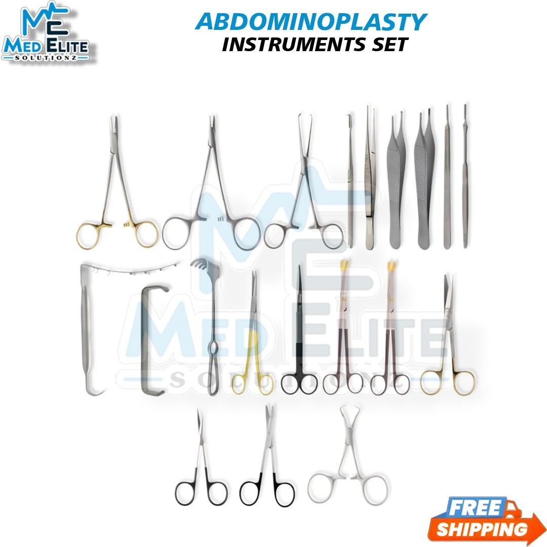 Abdominoplasty Surgery Set General Surgical Instruments Set of 20Pcs Premium Kit
