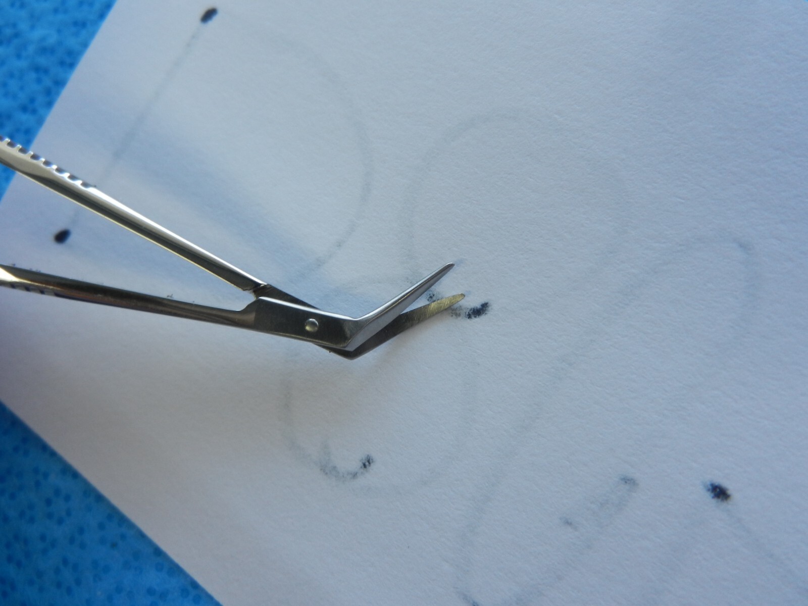 D8049 Medtronic Ocutek ***NEW*** Troutman Mini Scissors Angled Left 2261