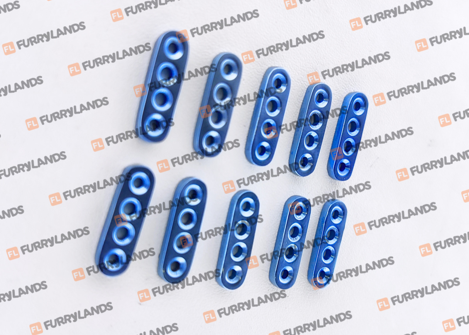 1.5/2.0mm Titanium Endo Button Plates 5mm x 16mm – 10 Pcs Knee Set