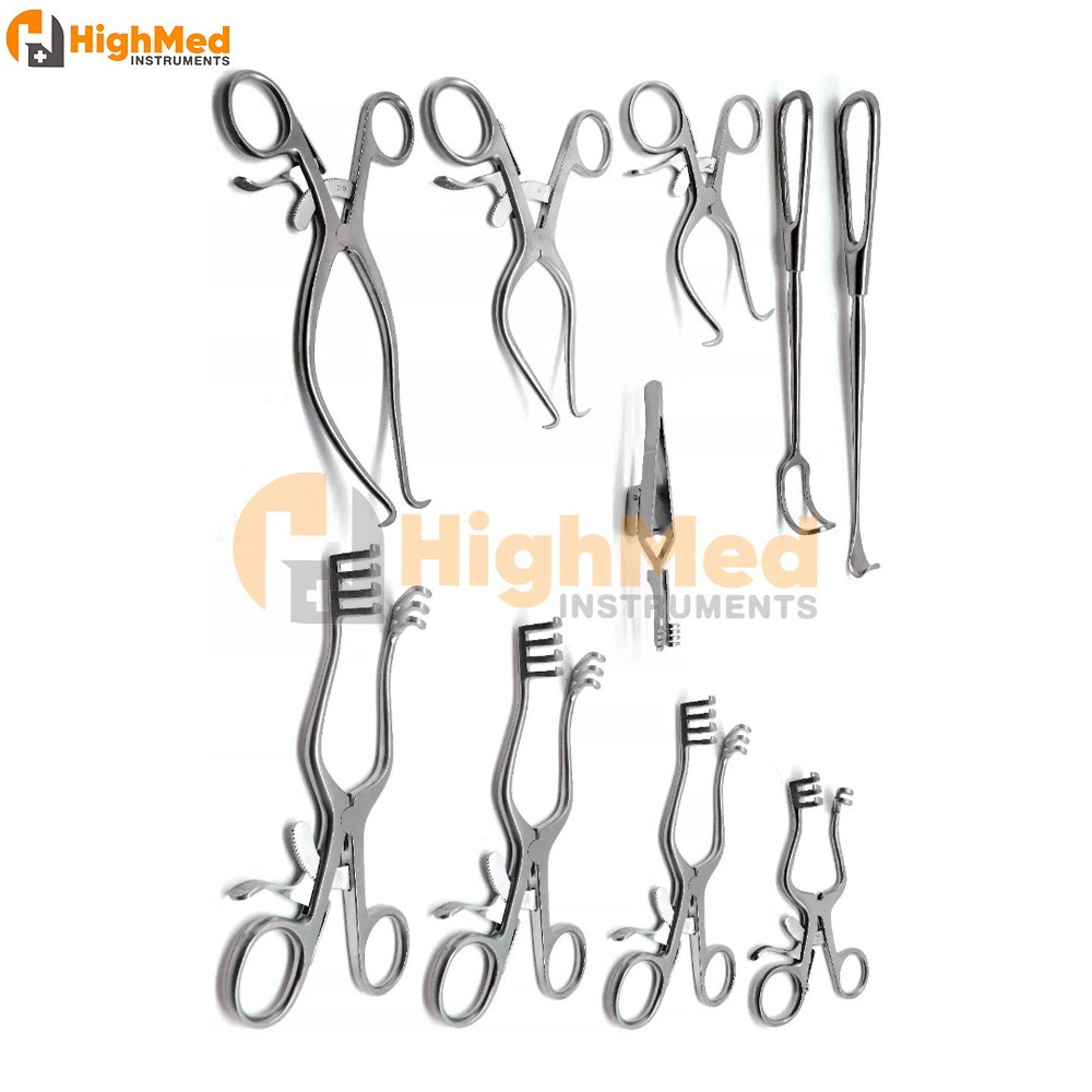 Surgical Veterinary Retractors Weitlaner Gelpi Premium Instruments Set of 10