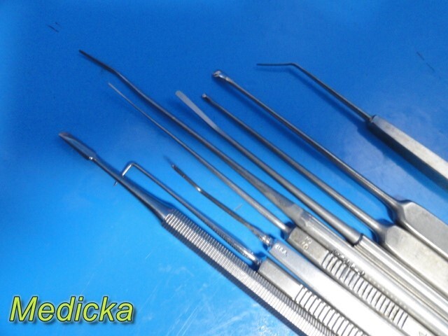 9X B&L Storz W. Lorenz (Eye, ENT, Plastic) Micro Surgery Instruments ~ 33408