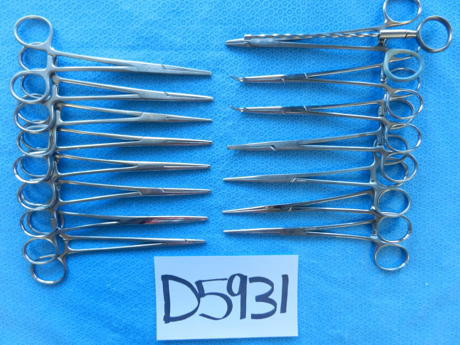 D5931 V. Mueller Jarit Pilling Surgical Forceps Lot of 15 Approx. 16.5cm