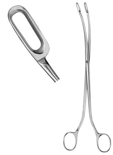 Set of 4 Desjardin-Rochester Gall Stone Forceps, 9″, Slightly Curved, Size: 1-4