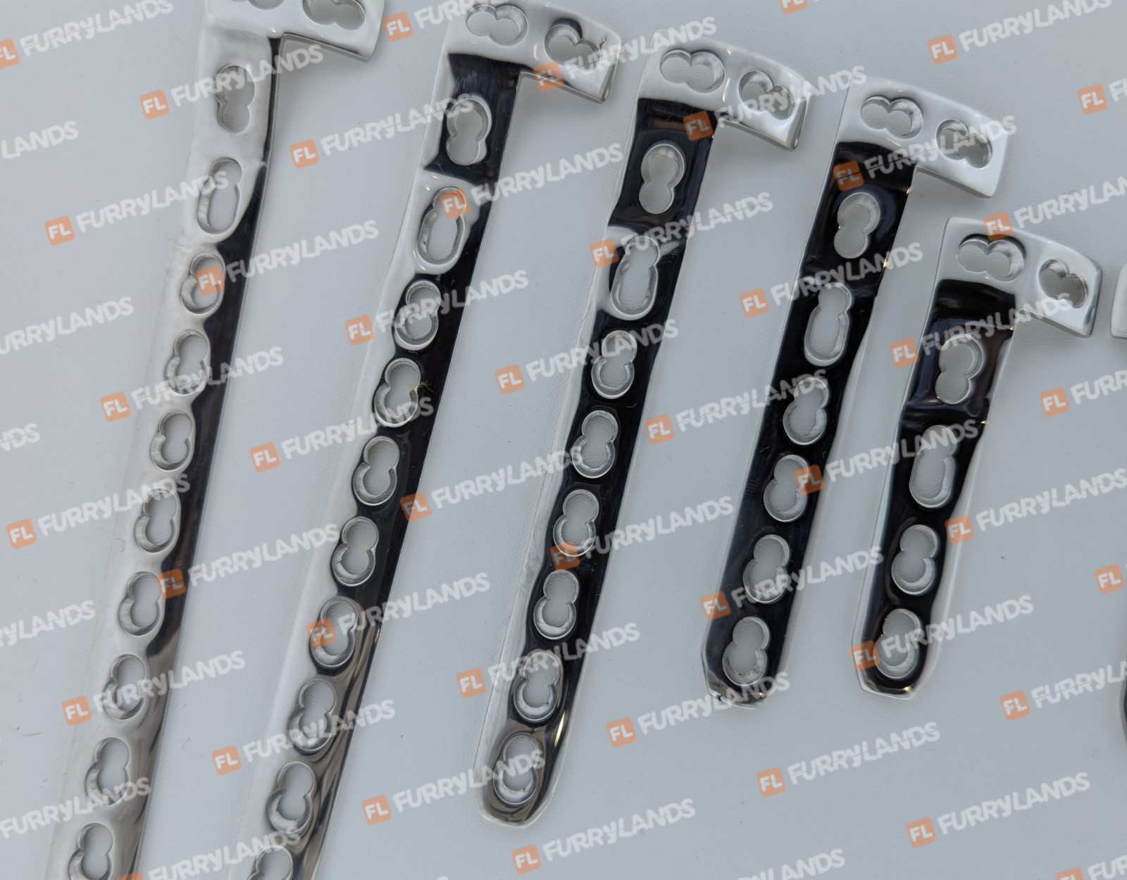 4.5/5.0mm Locking L Plates L+R 3-9 Holes 14 Pcs Set SS 316L