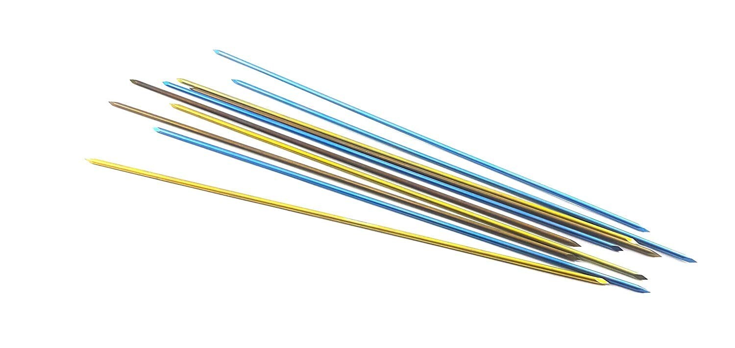 Double Ended Titanium Premium Quality K Wire 6 Inch (Set of 50pcs) 1.5MM