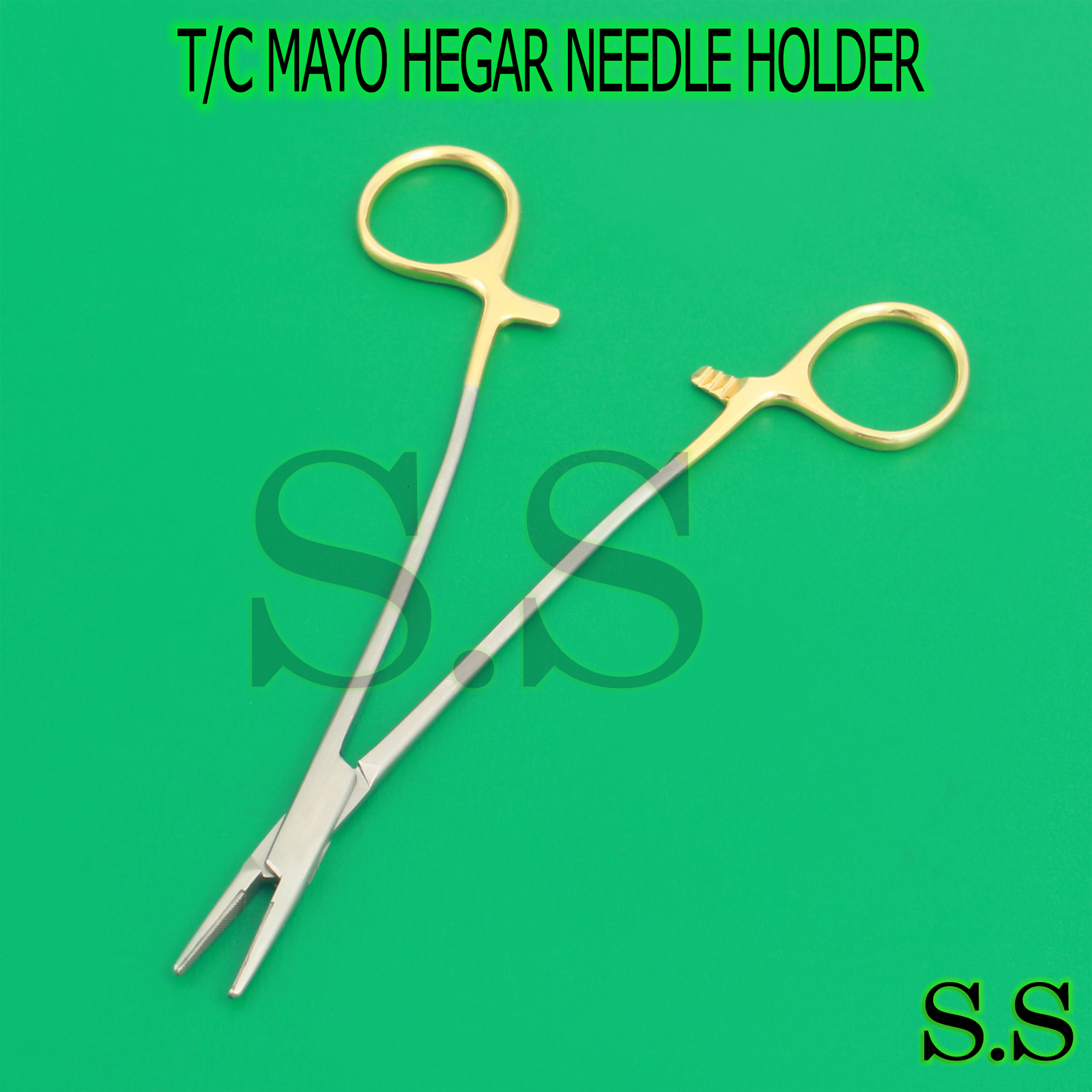 NEW T/C MAYO HEGAR NEEDLE HOLDER 18CM DENTAL SURGICAL INSTRUMENTS