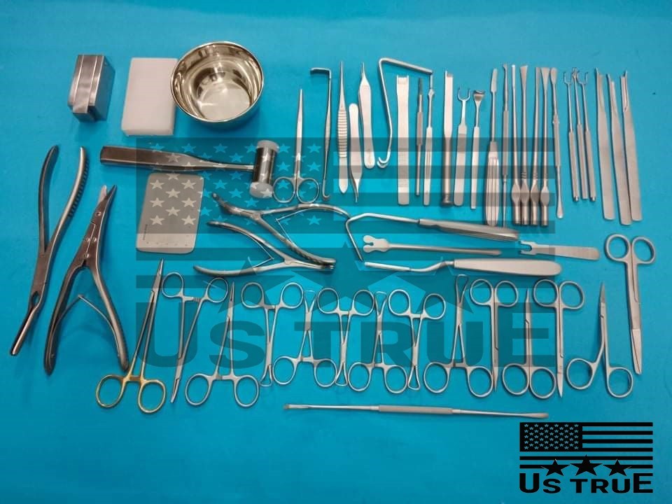 Rhinoplasty Set of 53 Pcs,Plastic Surgery Surgical Instruments