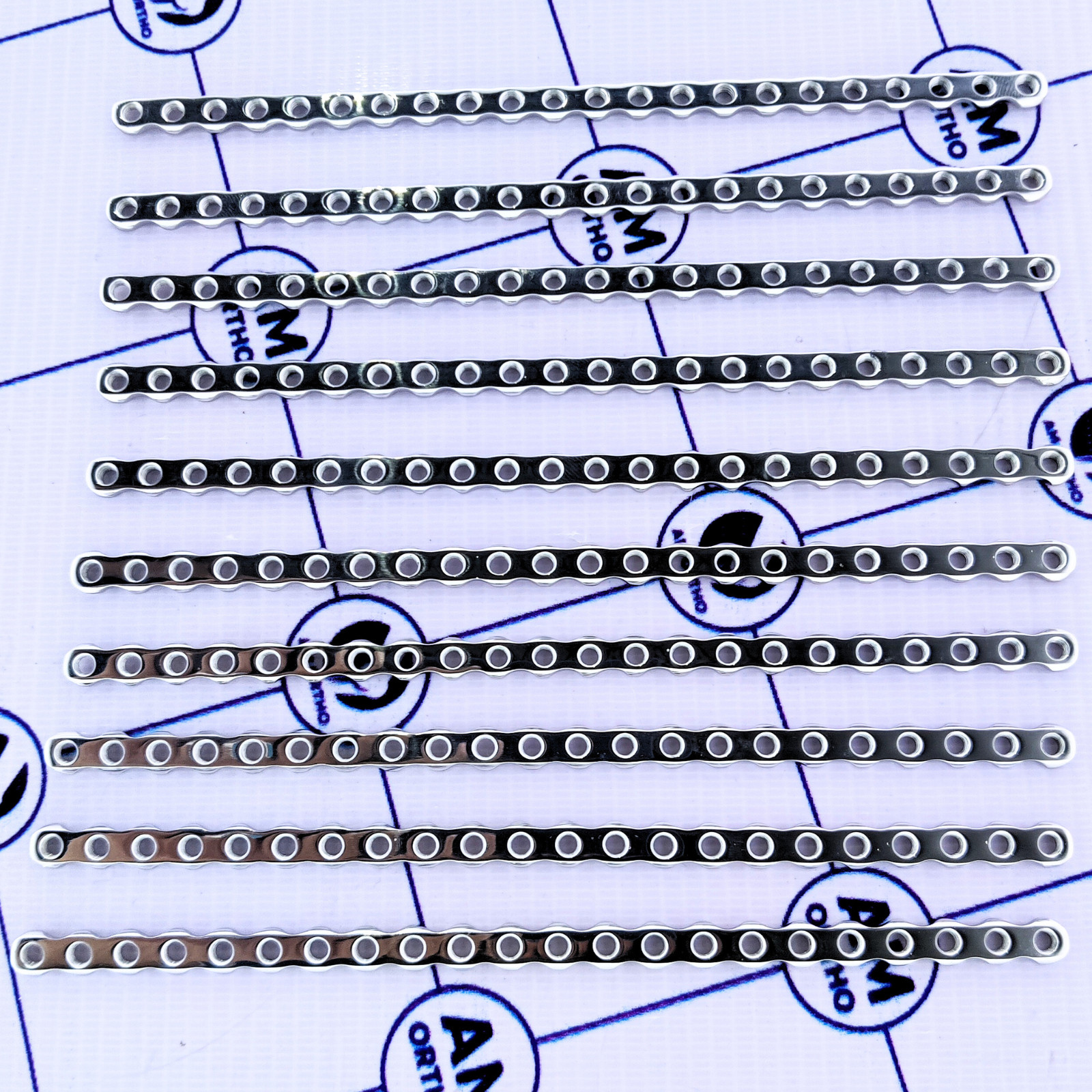 ALPS 3.5mm Safety Locking Veterinary 30holes Plates 10Pcs Set Stainless Steel