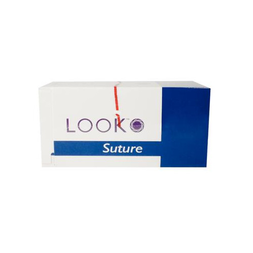 Look 544B Chromic Gut Absorbable Reverse Cut Sutures C26 1/2 Circle 4-0 18″ 12Bx