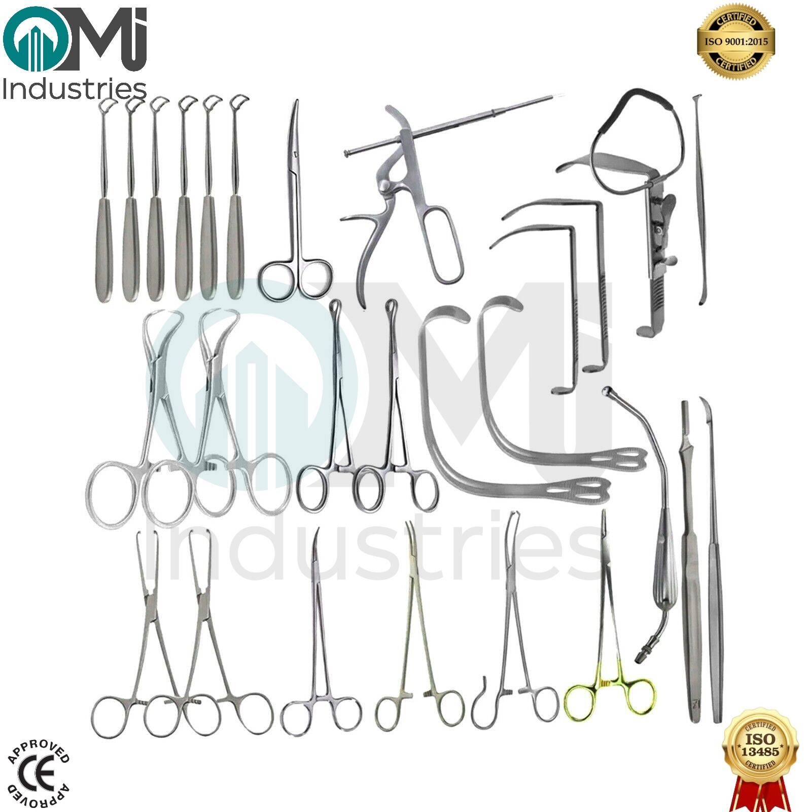 Tonsil Adenoid Kit of 25Pcs Remove Tonsils and Adenoids Tonsillectomy Set