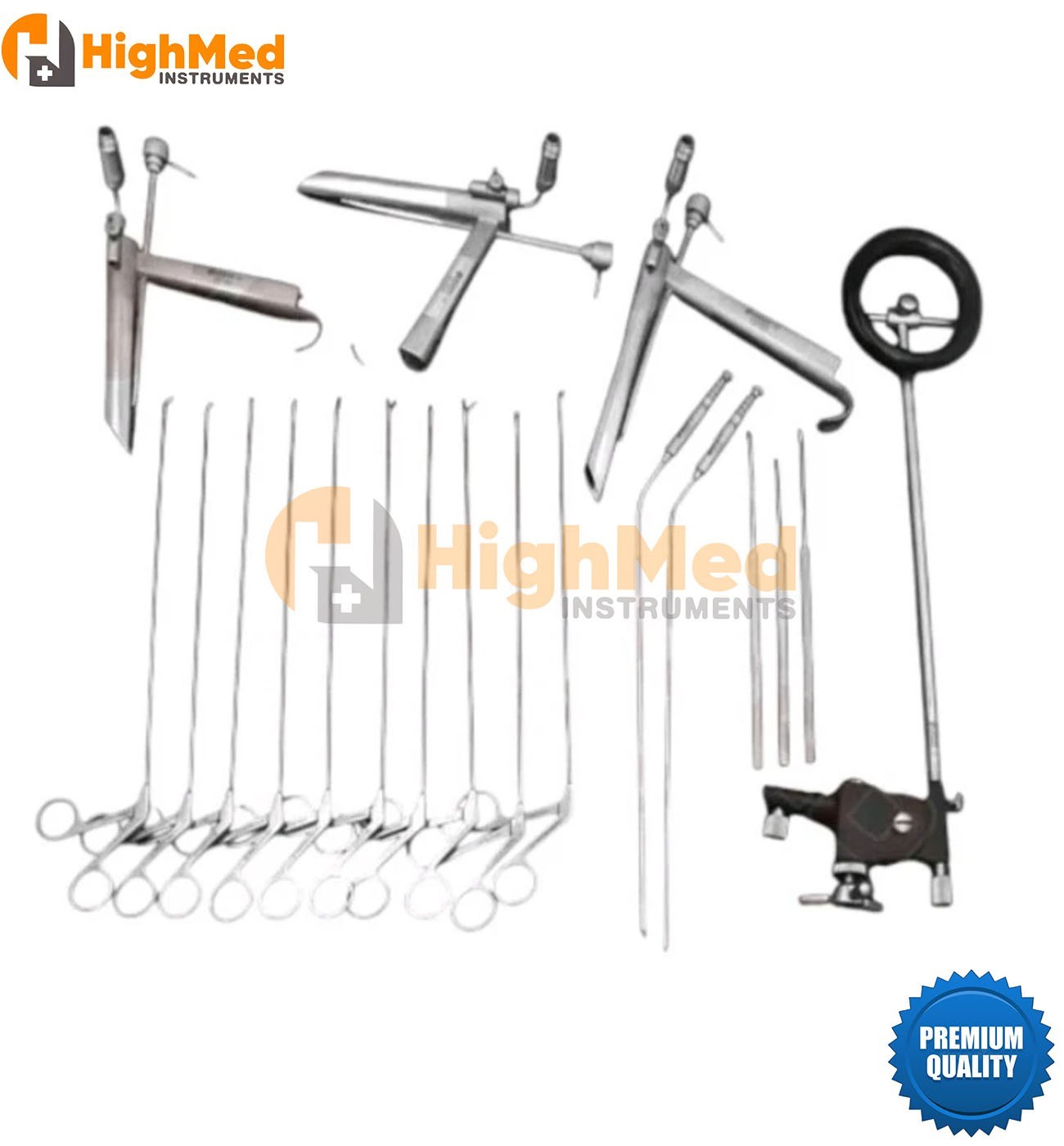 Pedestal Laryngoscope Set Micro Laryngeal Surgery ENT Endoscopic Instruments