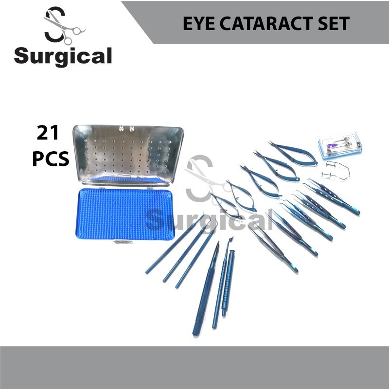 Titanium Cataract Surgical Set 21 Pcs w/ Box | Ophthalmic Instrument