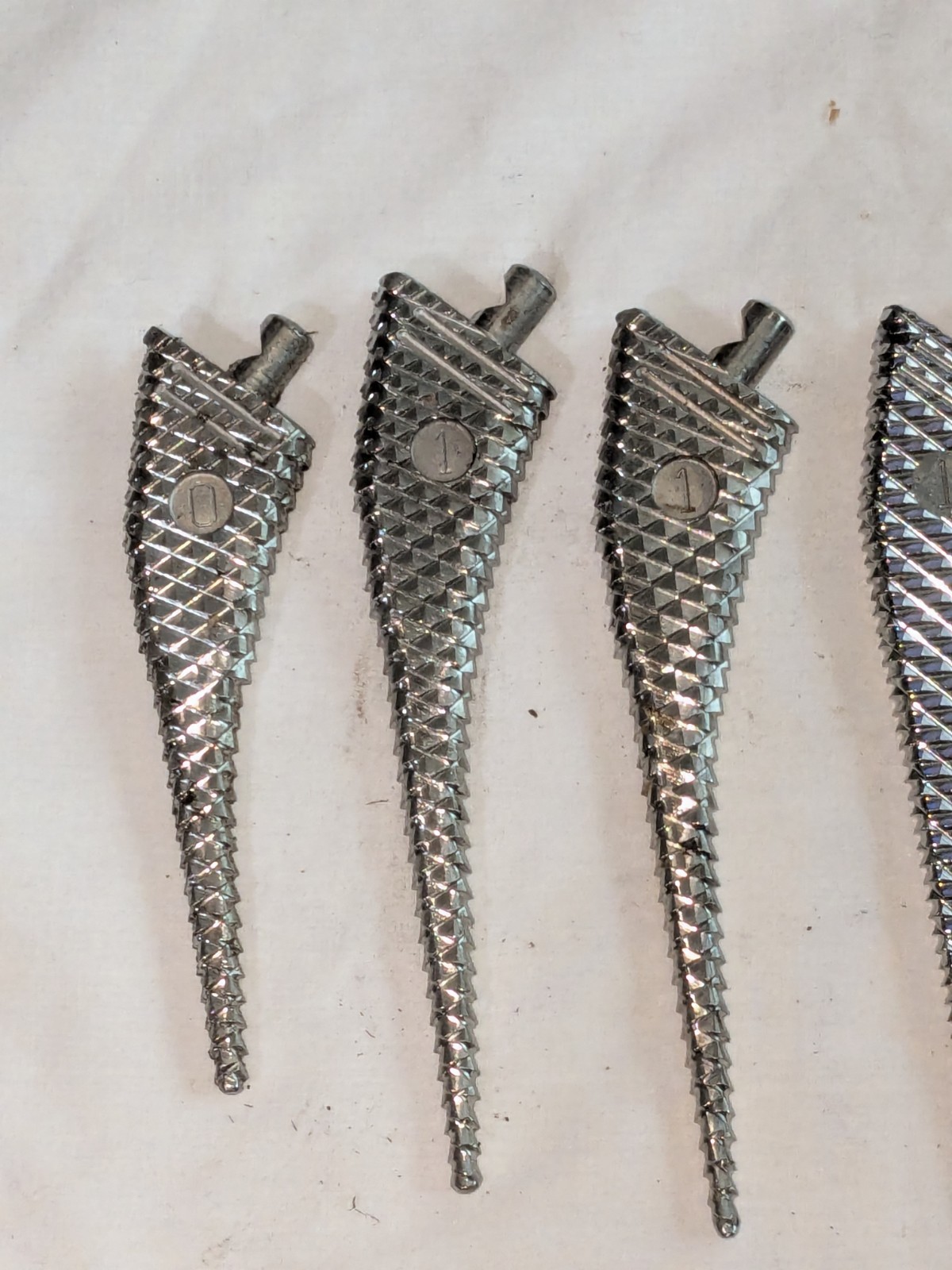 Lot Of FOURTEEN (14) Surgical ORTHO HIP SYSTEM BONE RASPS