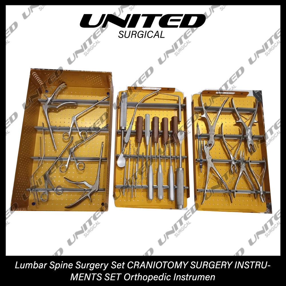 Spinal Lumbar Spine Surgery Set with Sterilize Box Orthopedic Instruments