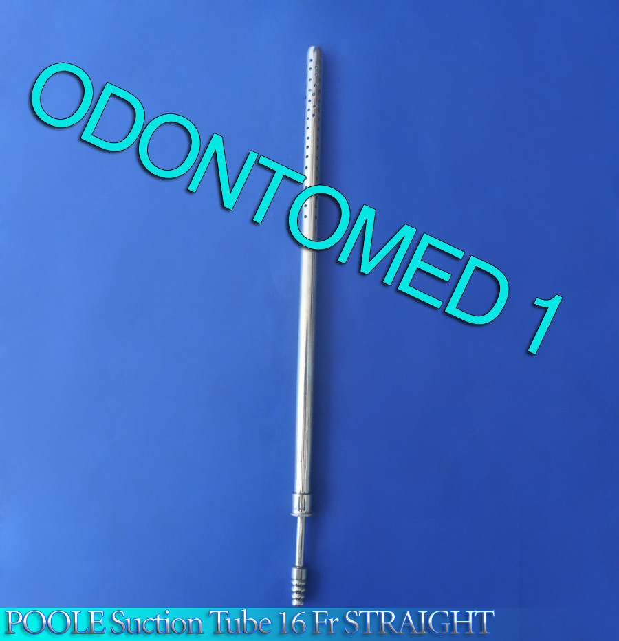 3 POOLE Suction Tube 16 Fr. STRAIGHT SURGICAL MEDICAL INSTRUMENTS