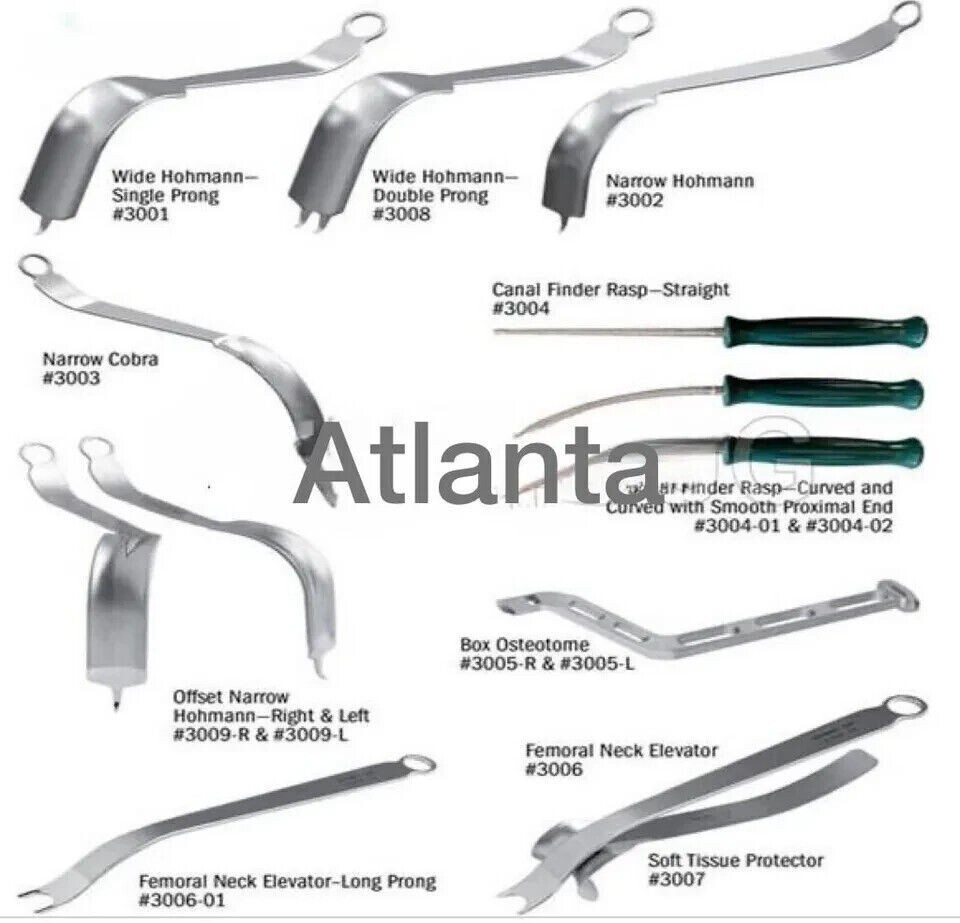 Unger Anterior Total Hip Retactor Instruments Set High Quality A+ SS