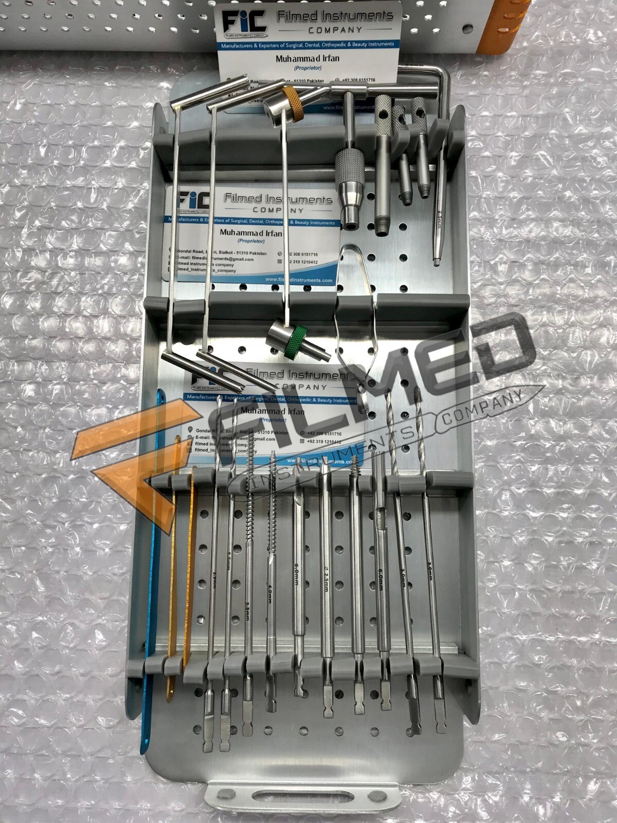 Small Fragment Set Locking And Non locking Instruments Orthopedic Set with Box