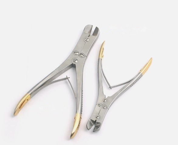 Premium TC Liston Bone Cutting Forceps 7.5″ Gold Handles – Double Action