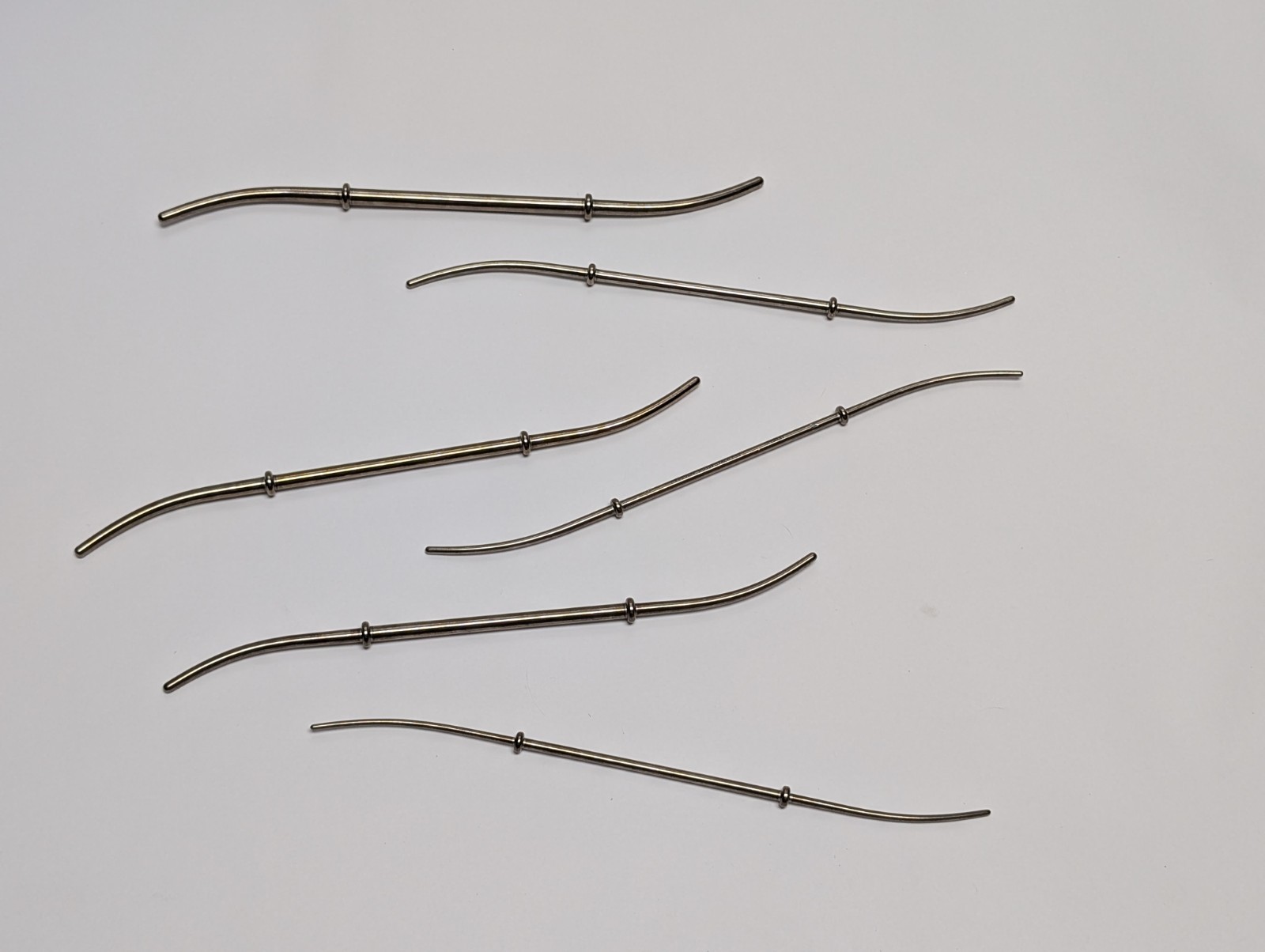 6 pcs. AESCULAP MD594 MD595 MD596 MD597 MD598 MD579R Hank Uterine Dilator Set