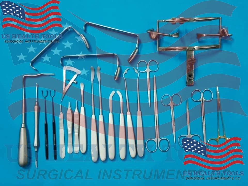New Cleft Palate Surgical Set New Consist Of 25 PCs Instruments