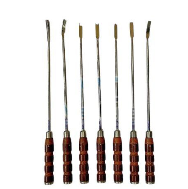 Bone Cement Retractor Hip Surgery Orthopedic Instrument Fiber Handle 7 PCs Set