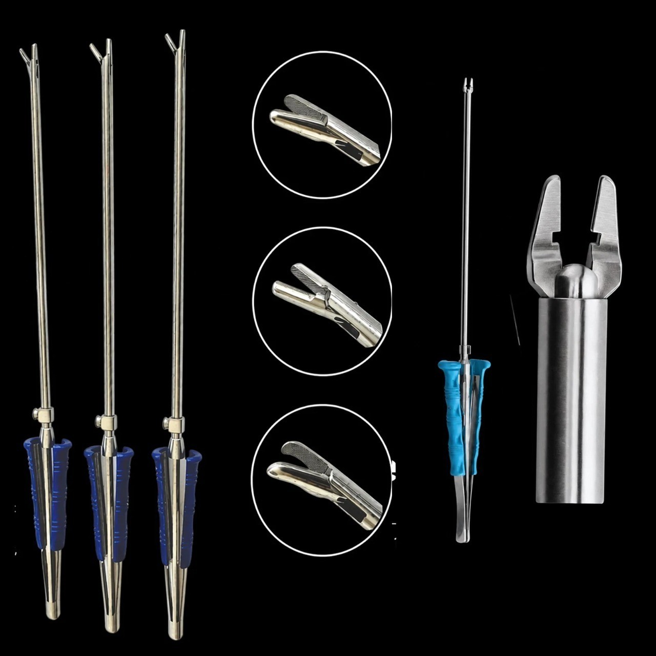 MIS Cardiac Surgery Needle Holder Set of 3 Valve XS German Clip Applier 1 pc